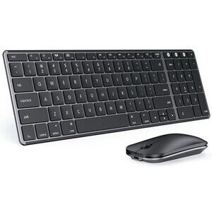 seenda Bluetooth Keyboard and Mouse Combo for Mac, SKM64-2 Rechargeable Slim